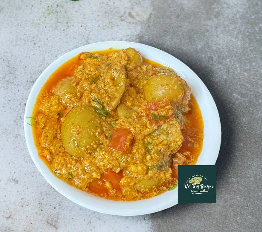 Traditional Aloo Dum Masala Aloo dum style preparation — slowly simmered to bring out deep, aromatic taste in every bite.
