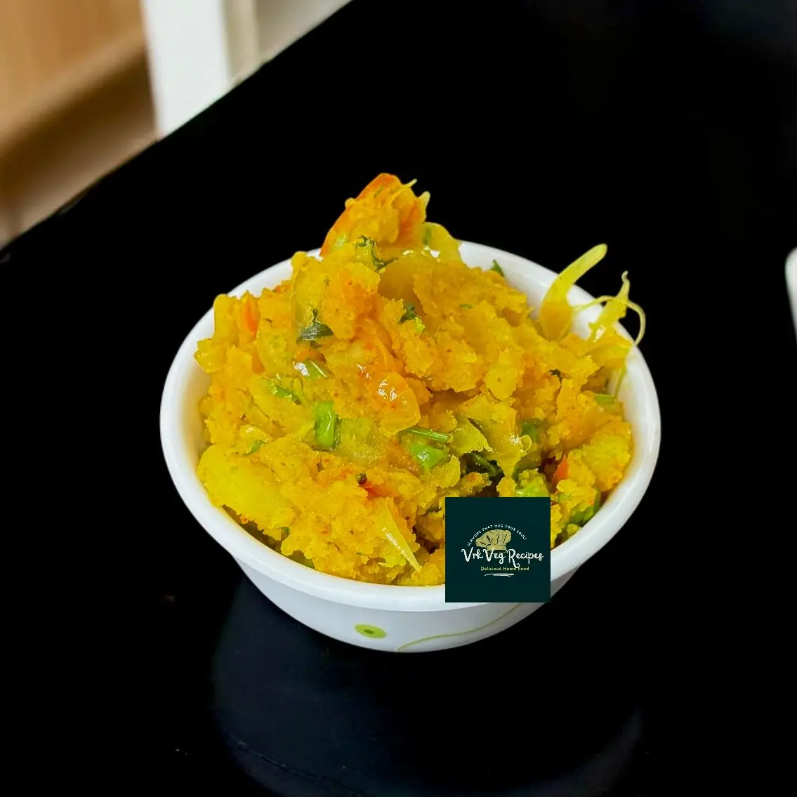 Mashed potato curry with peas and spices, served as a tasty filling for rotis or breakfast dosas.